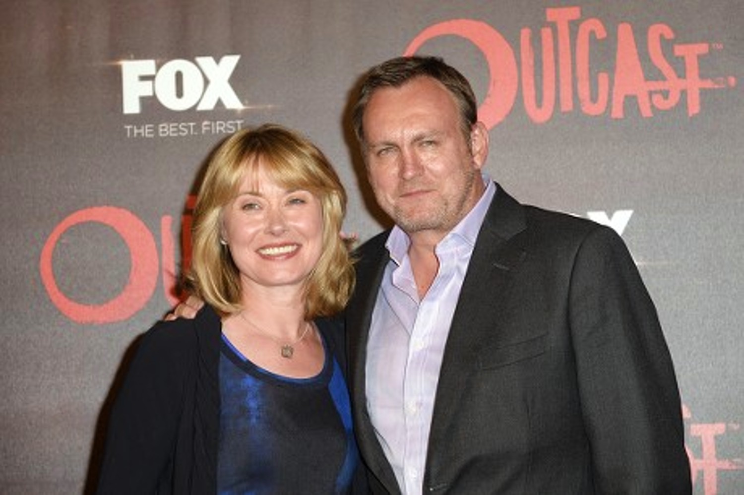 Beth Goddard and her husband Philip Glenister
