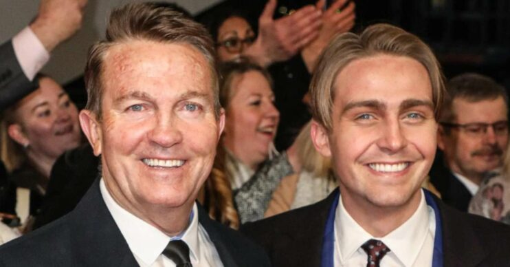 Bradley Walsh and son Barney Walsh both smile for the camera