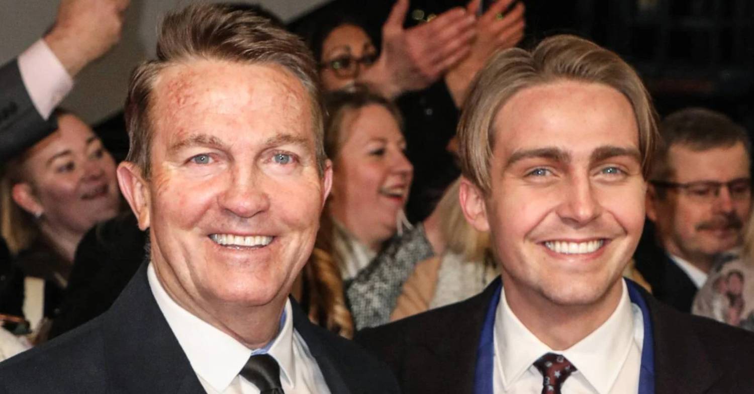 Bradley Walsh and son Barney Walsh both smile for the camera