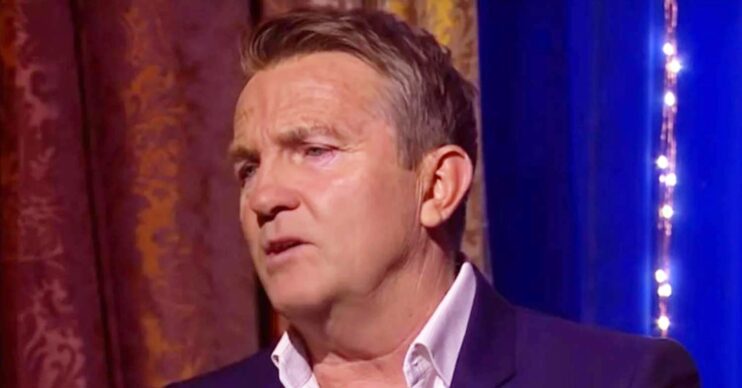 Bradley Walsh looks pained