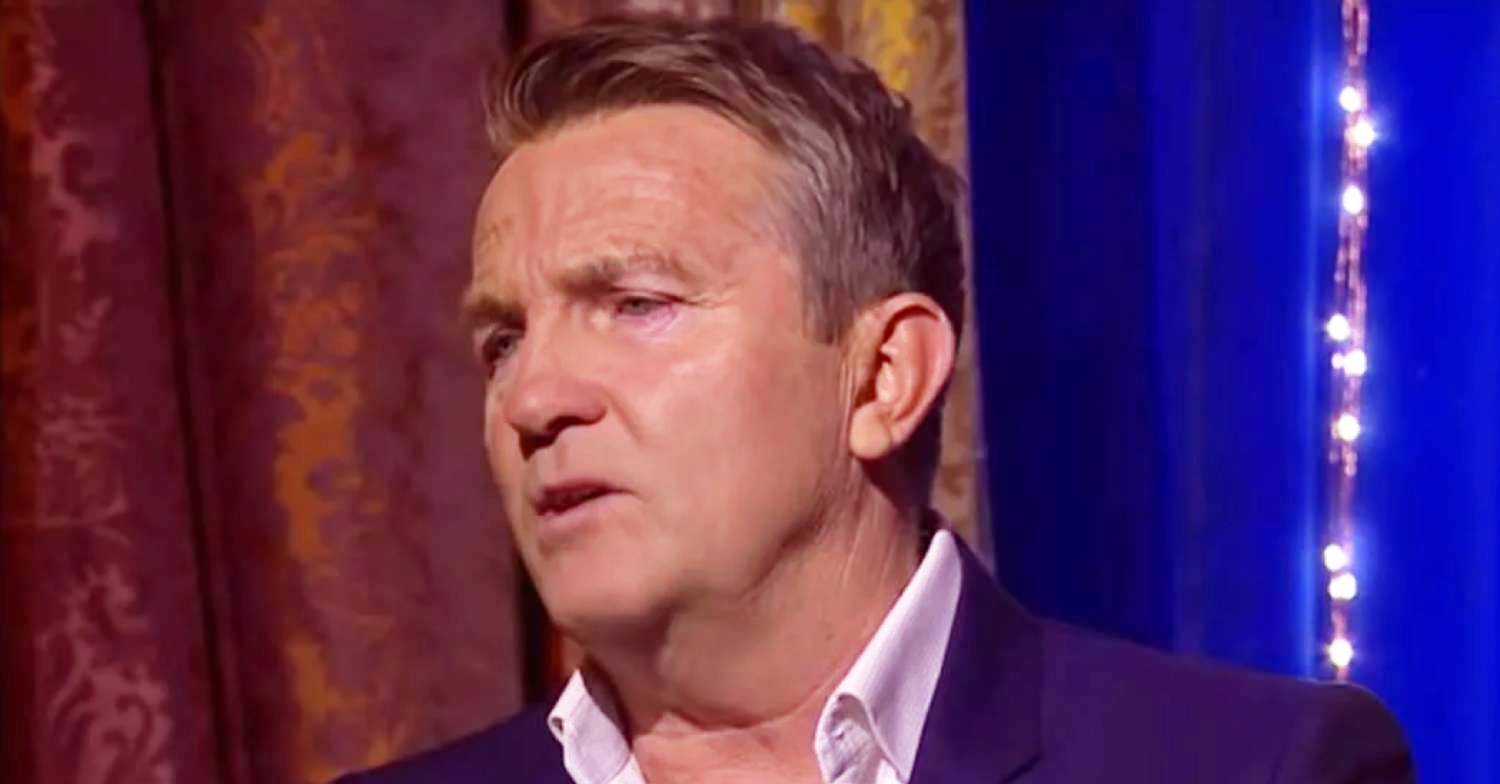 Bradley Walsh looks pained
