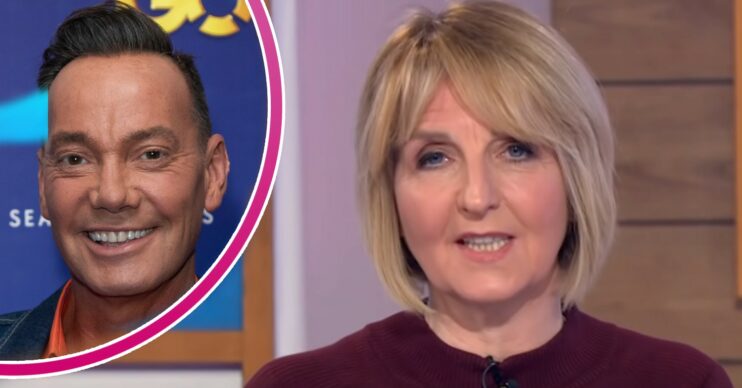 Strictly 2022 judge Craig Revel Horwood smiling and Kaye Adams