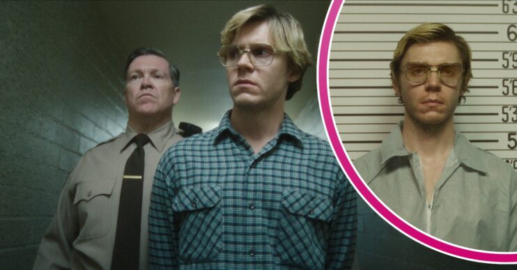 Evan Peters playing Jeffrey Dahmer in Monster: The Jeffrey Dahmer Story