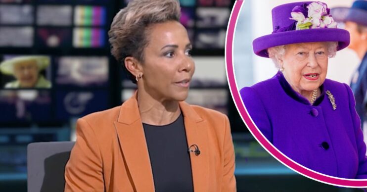 Dame Kelly Holmes on ITV News and the Queen in purple