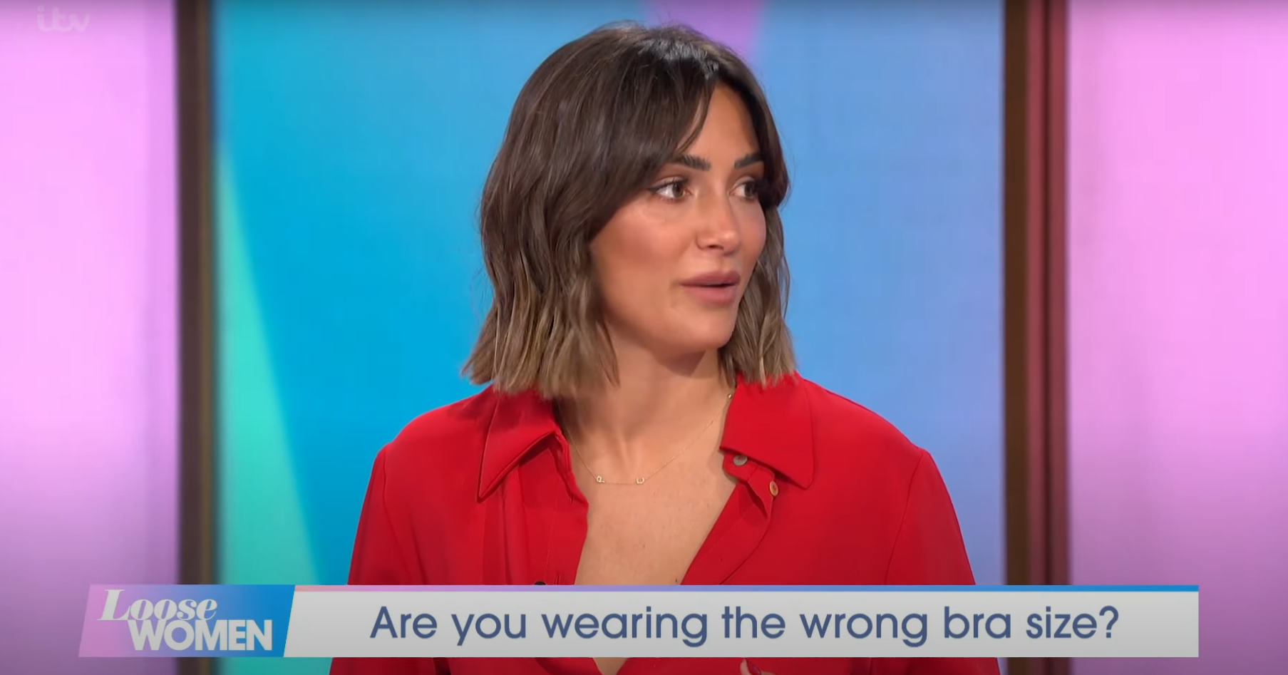 Frankie Bridge on Loose Women today