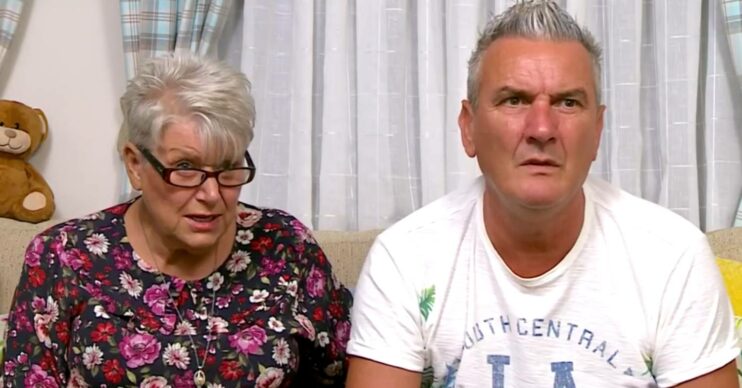 Gogglebox stars Jenny Newby and Lee Riley look serious