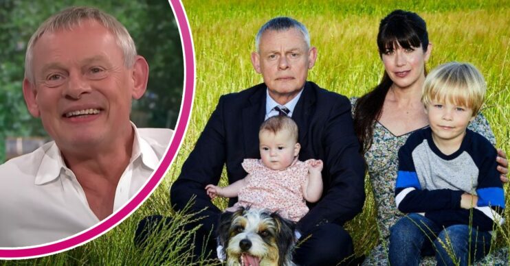 Martin Clunes smiles, and look sterner as Doc Martin - but how did Doc Martin series 9 end?