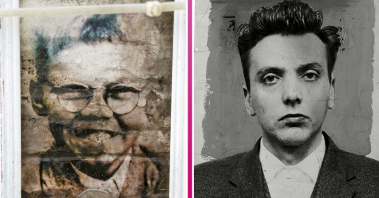 Moors Murders victim Keith Bennett smiling as a child and serial killer Ian Brady