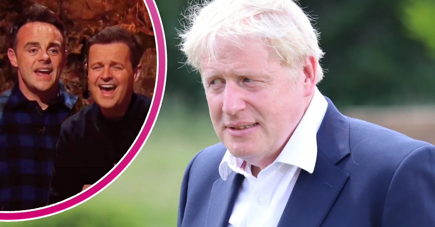 I'm A Celebrity 2022 hosts Ant and Dec are amused, Boris Johnson looks fed up