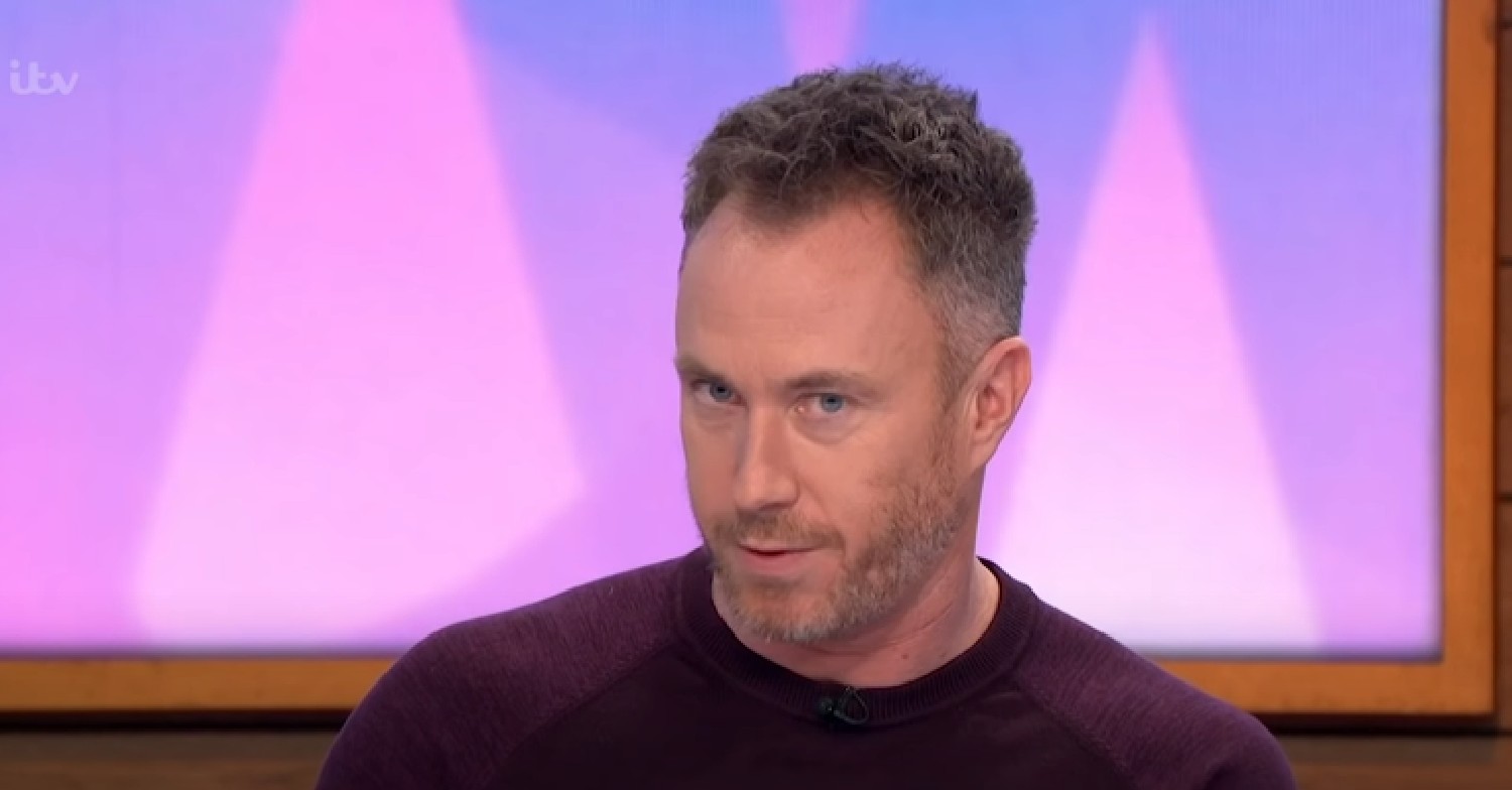 Strictly star James Jordan looks stern on Loose Women