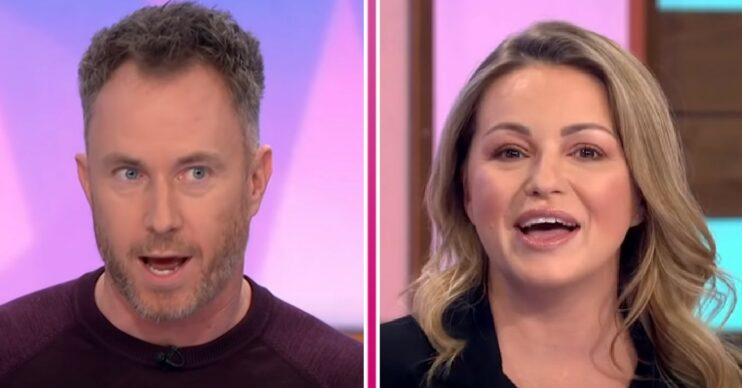 James Jordan and wife Ola speaking on Loose Women