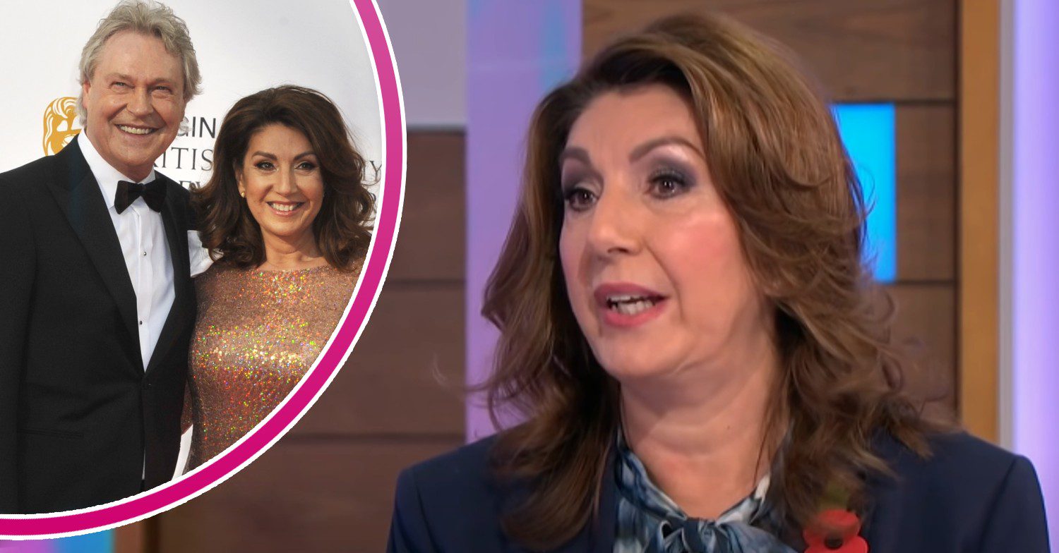 Jane McDonald with partner, and looking emotional on Loose Women