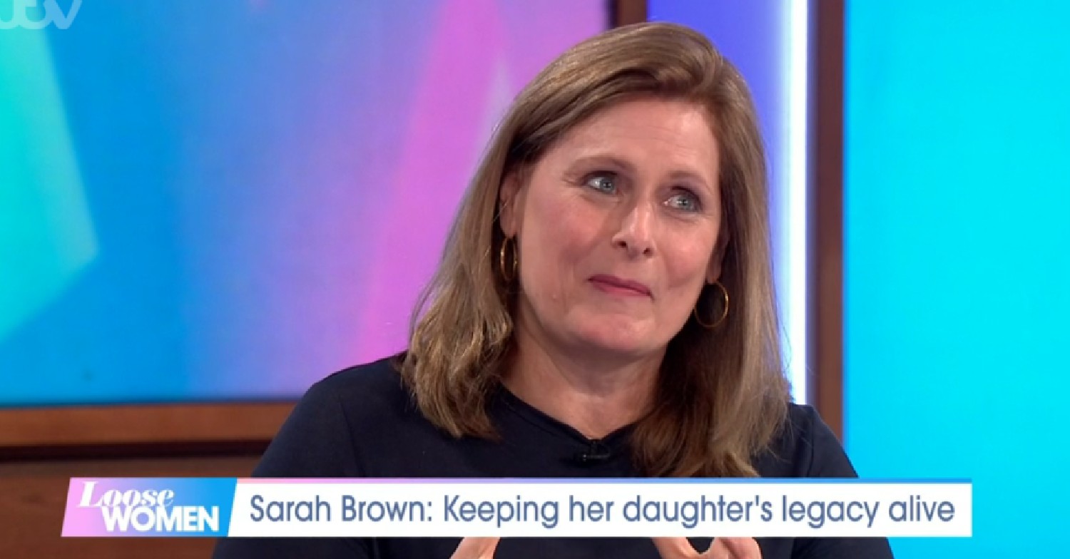 Sarah Brown on Loose Women today