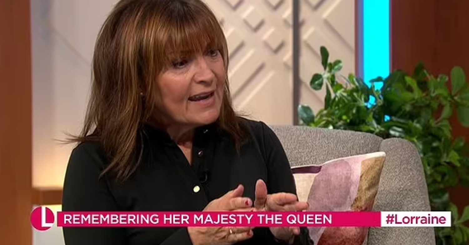 Lorraine Kelly on ITV's Lorraine today