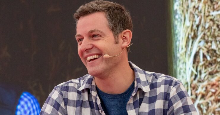 Matt Baker smiling during Countryfile live