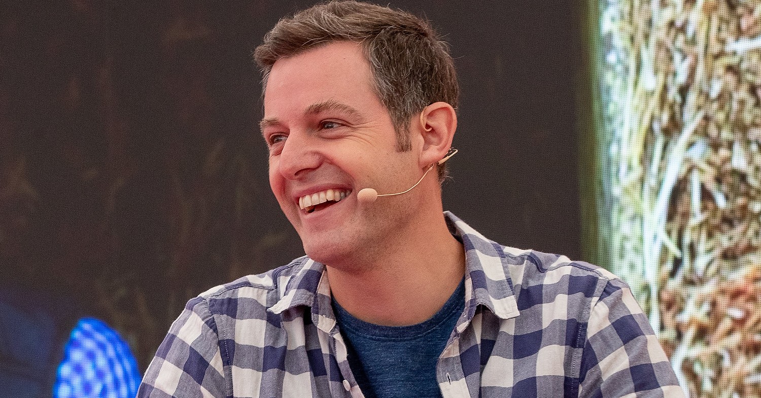 Matt Baker smiling during Countryfile live
