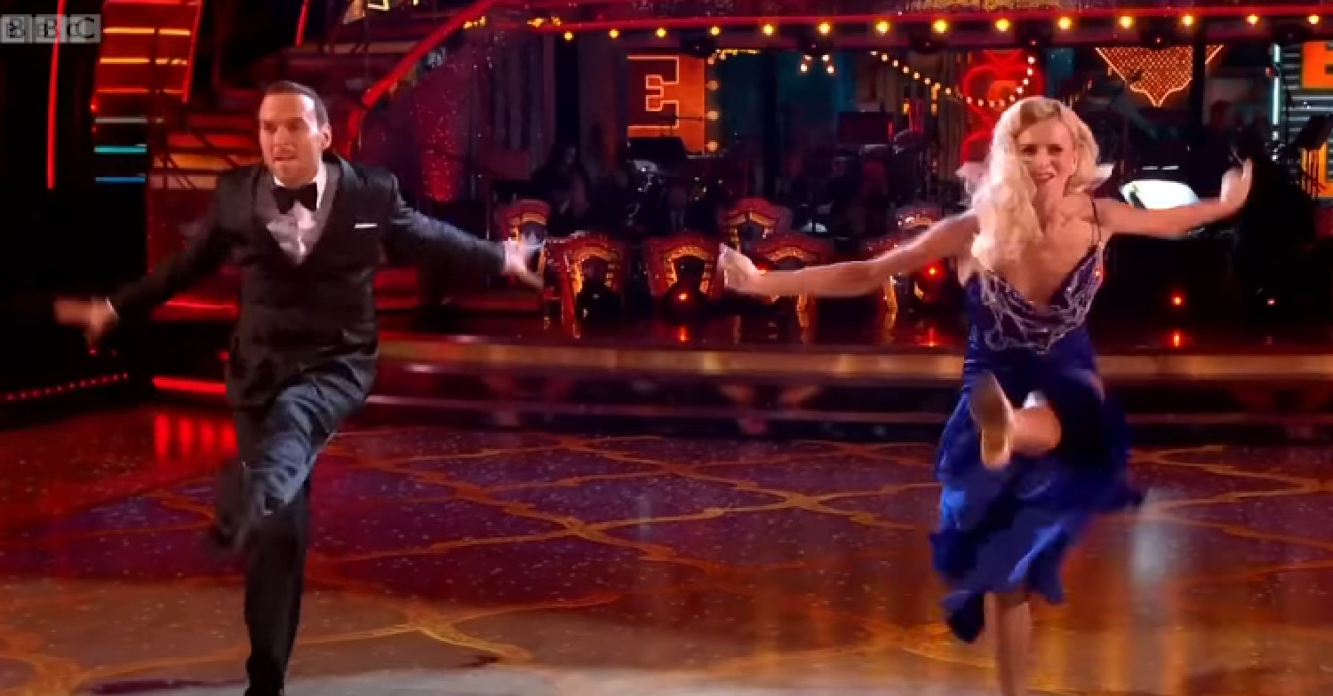 Matt Goss and Nadiya Bychkova dancing on Strictly