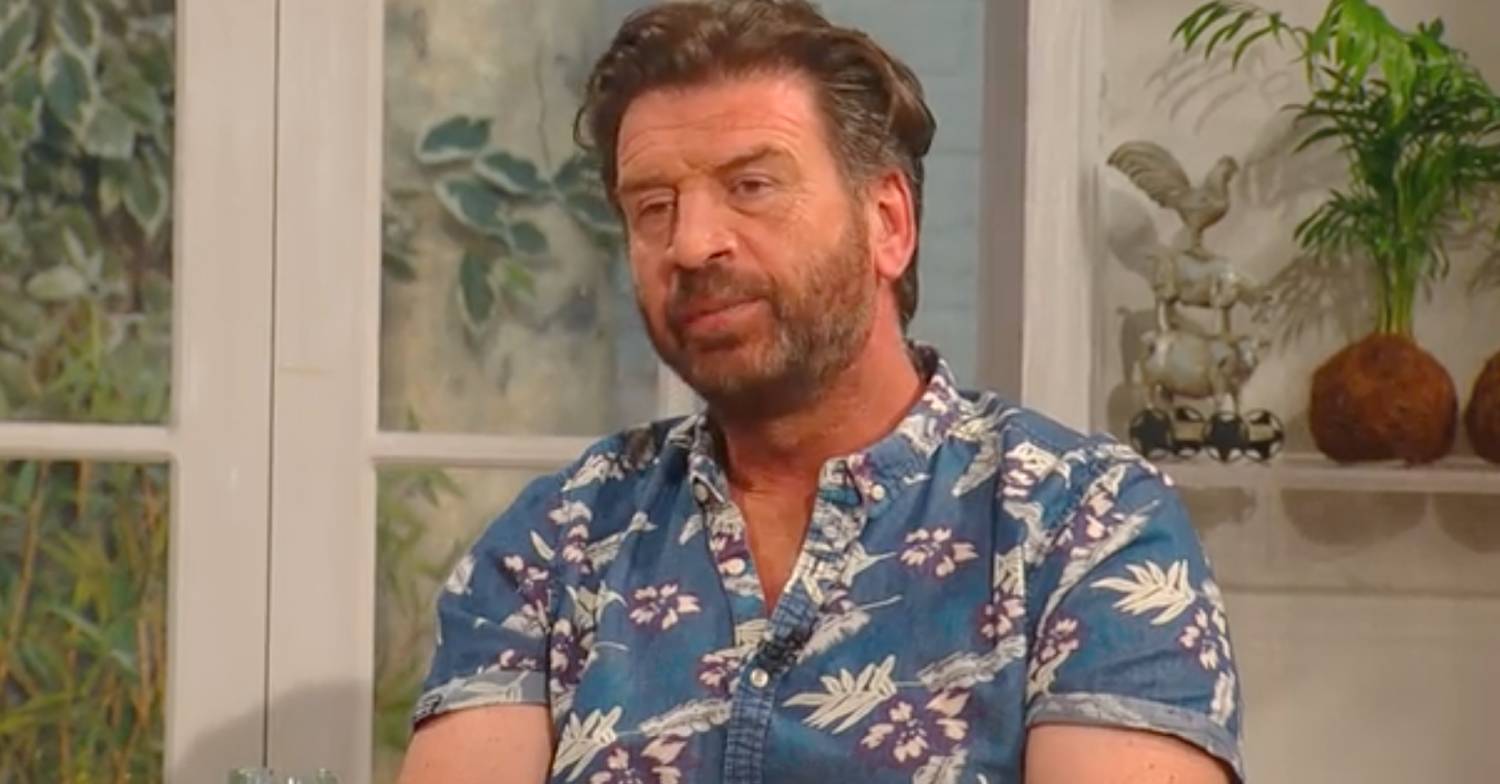 DIY SOS star Nick Knowles looks annoyed