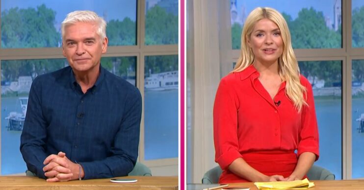 Phillip Schofield and Holly Willoughby on This Morning today