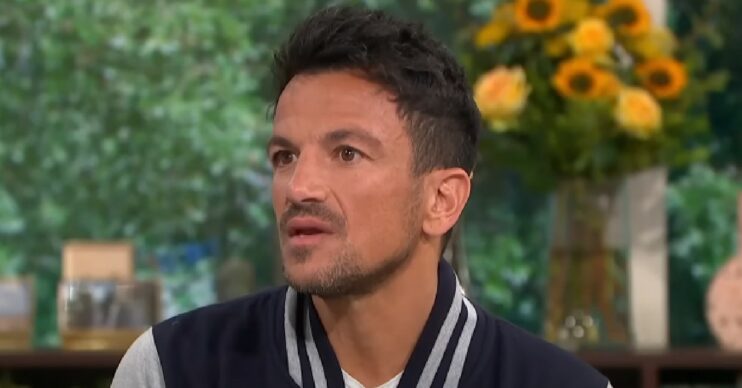Peter Andre speaking on This Morning