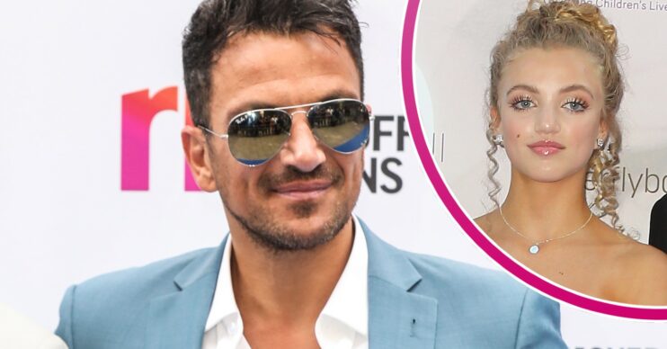 Peter Andre and his daughter, Princess Andre, at event