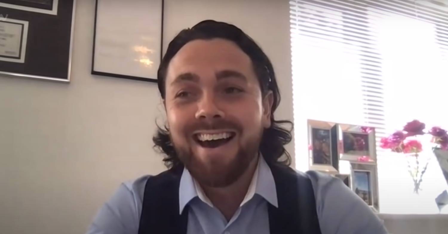 Ray Quinn beams during a Loose Women apperance