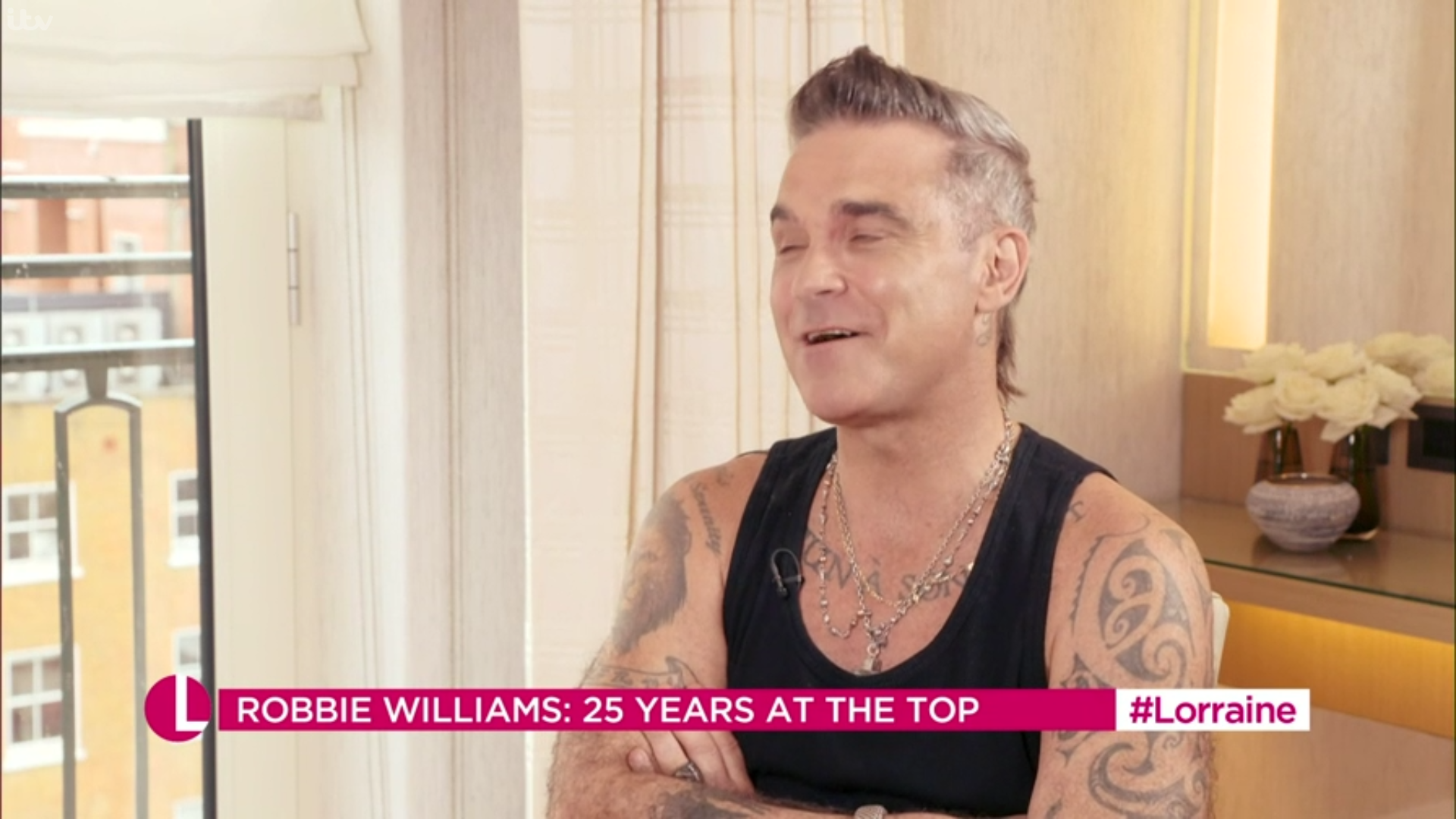 Robbie Williams on Lorraine today