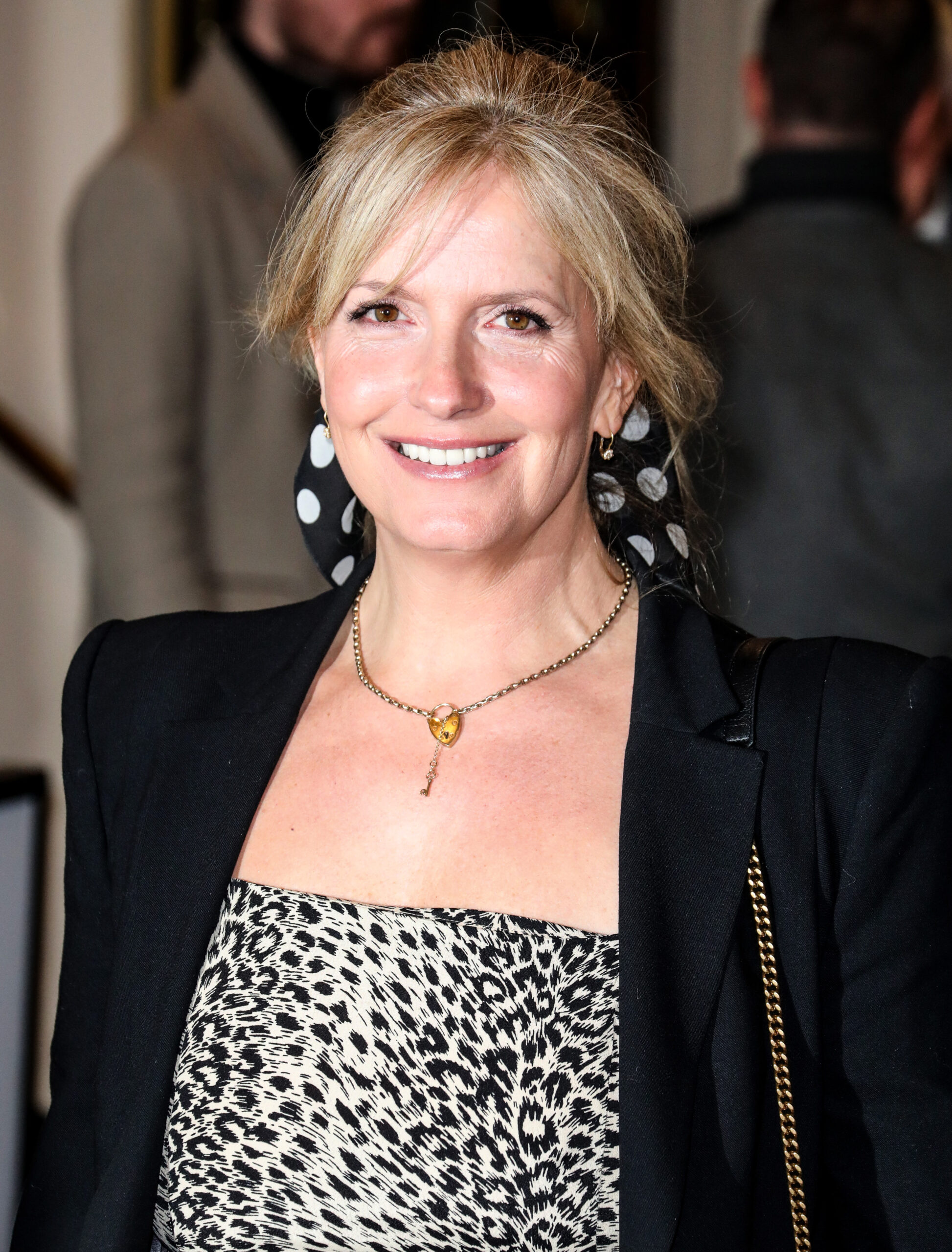 Penny Lancaster smiling at the camera.