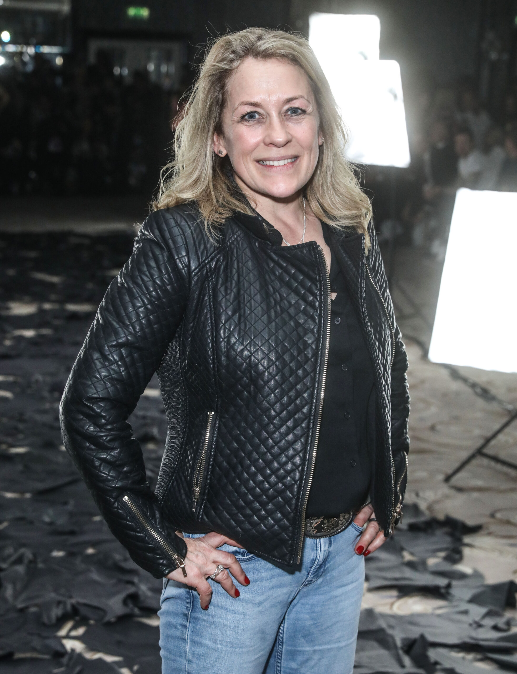 Sarah Beeny smiling at Dorchester Hotel