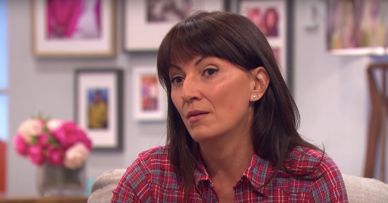 Davina McCall looks shocked on Lorraine