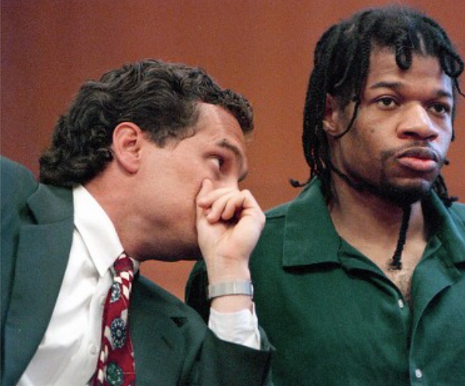 Christopher Scarver and his lawyer in court