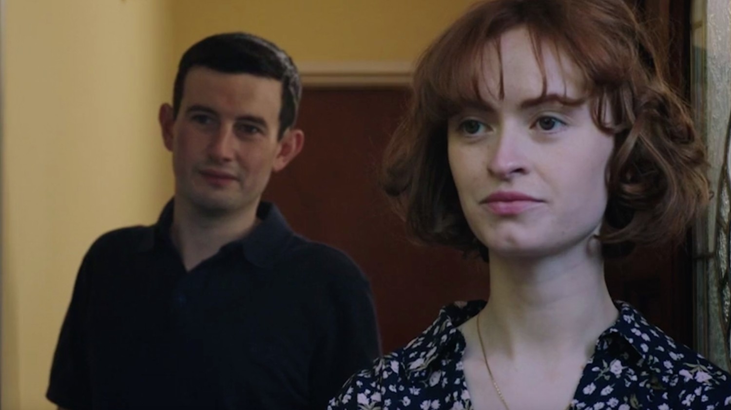 Jemma Carlton and Scott Reid looking guilty as they play Maxine Carr and Ian Huntley in Maxine