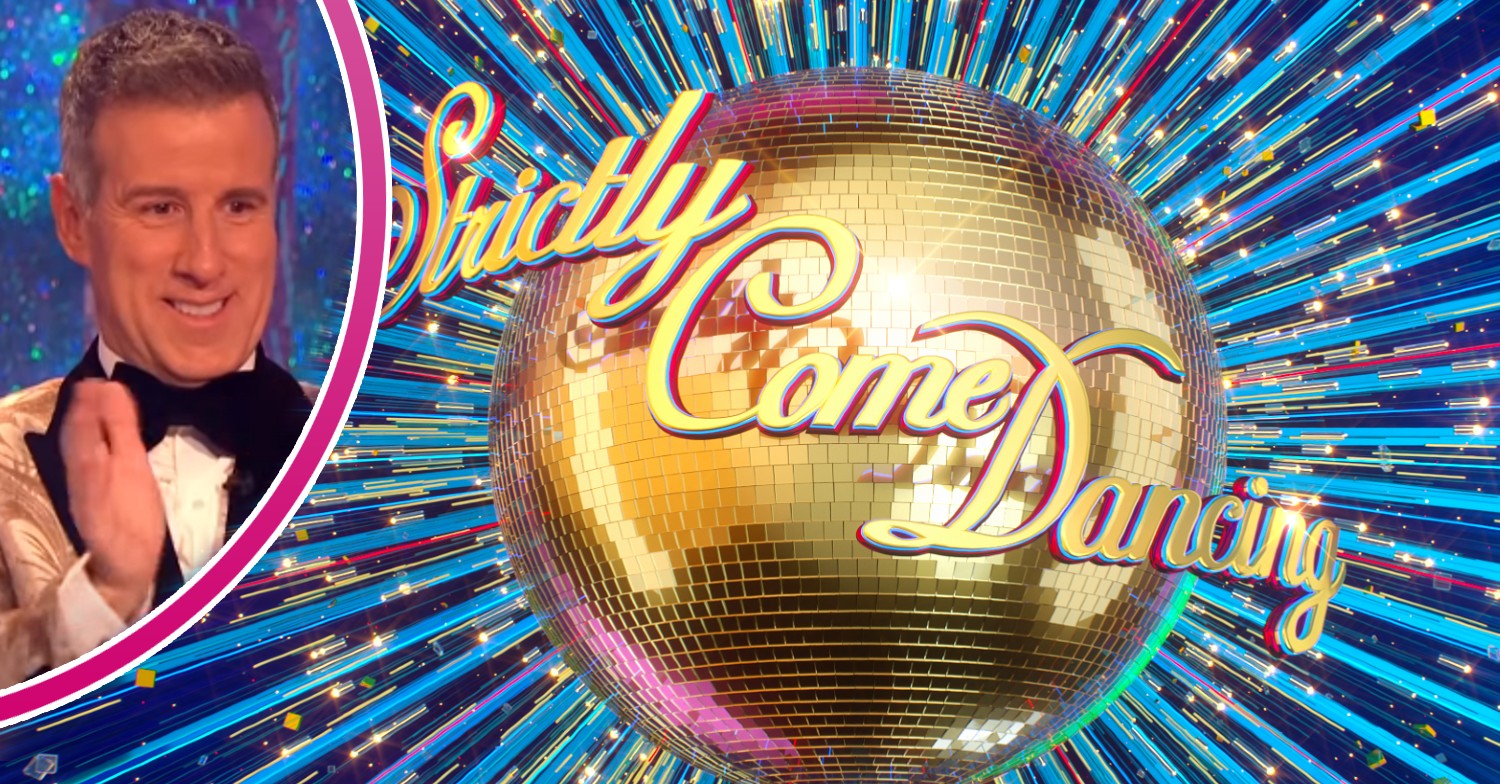 Strictly 2022 logo and Anton Du Beke on show
