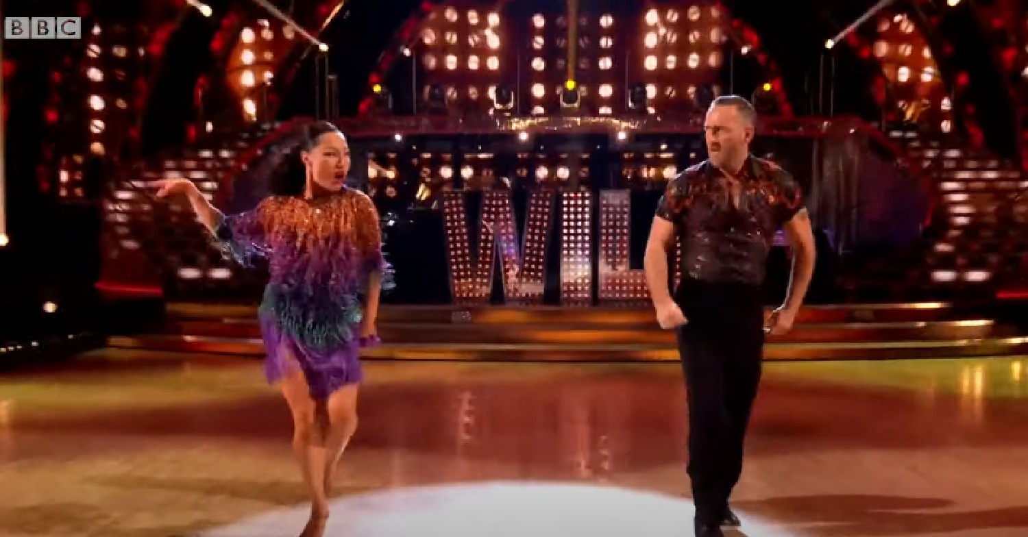 Will Mellor and Nancy Xu dancing on Strictly
