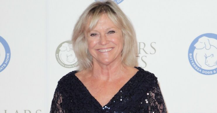 Sue Barker smiling at The Collars And Coats Gala Ball
