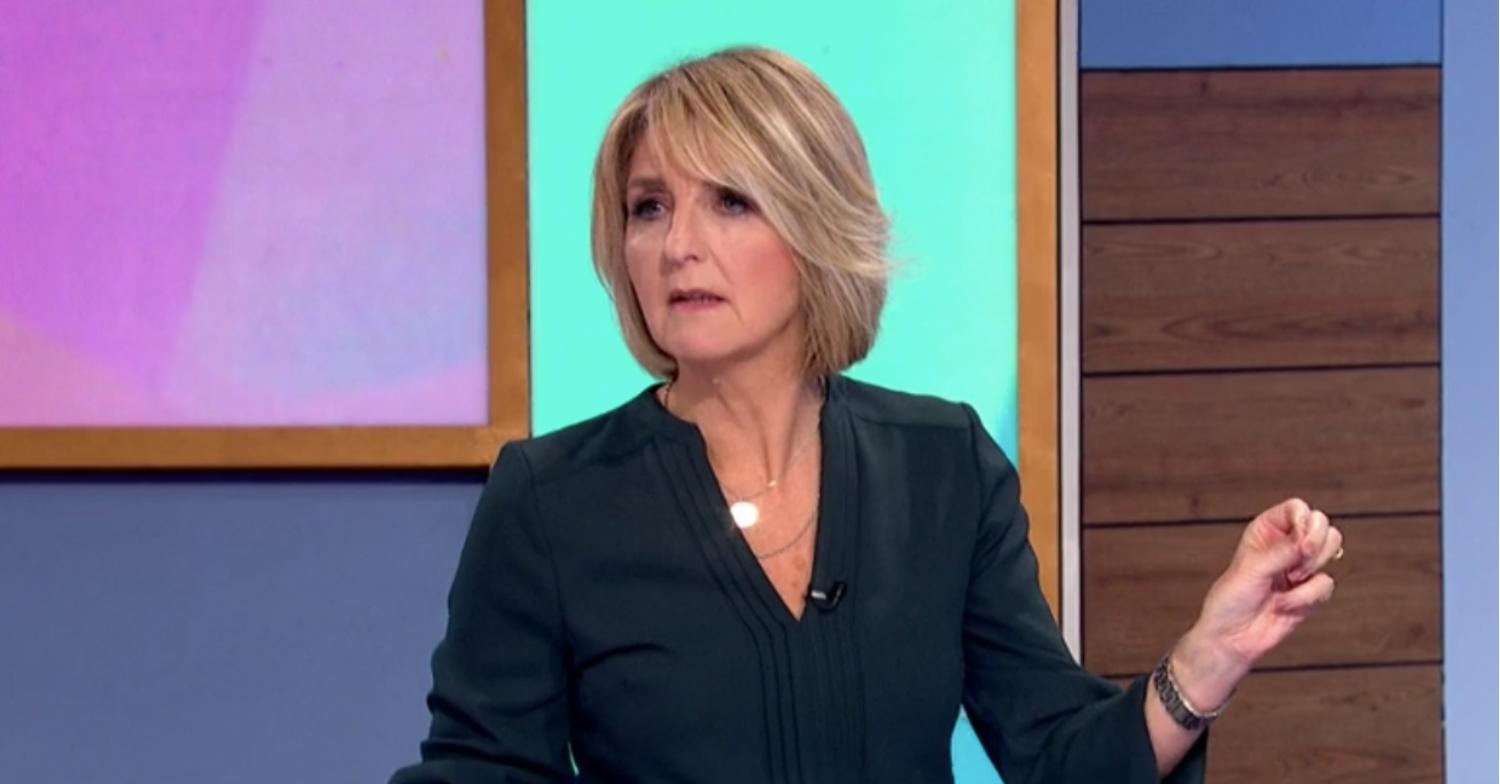 Kaye looking shocked on Loose Women