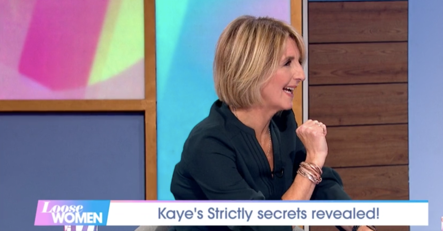 Kaye Adams talking on Loose Women