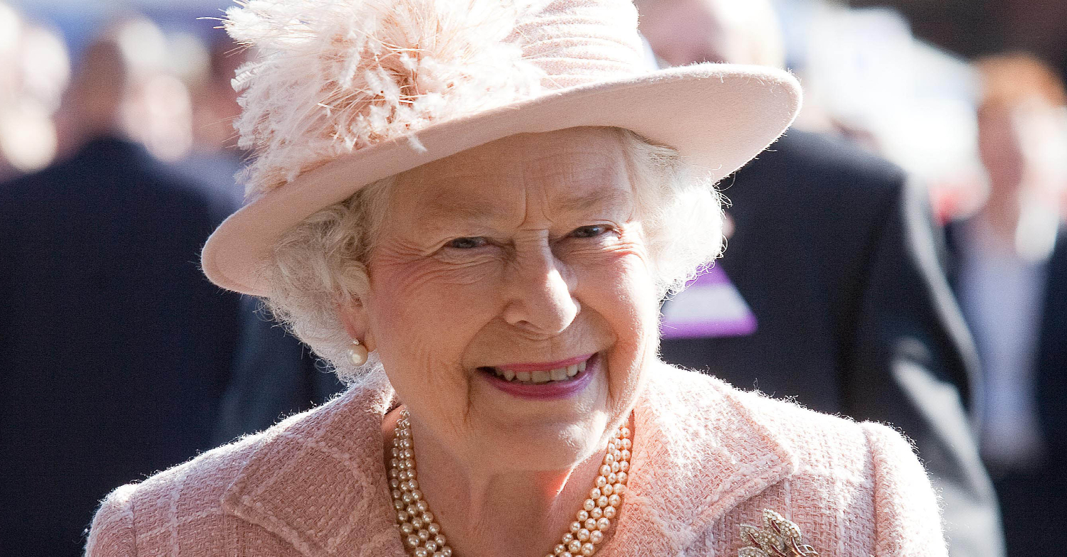 The Queen smiling