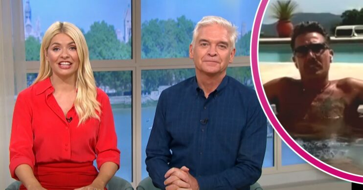 Holly and Phil speaking to Gino D'Acampo via video call on This Morning today