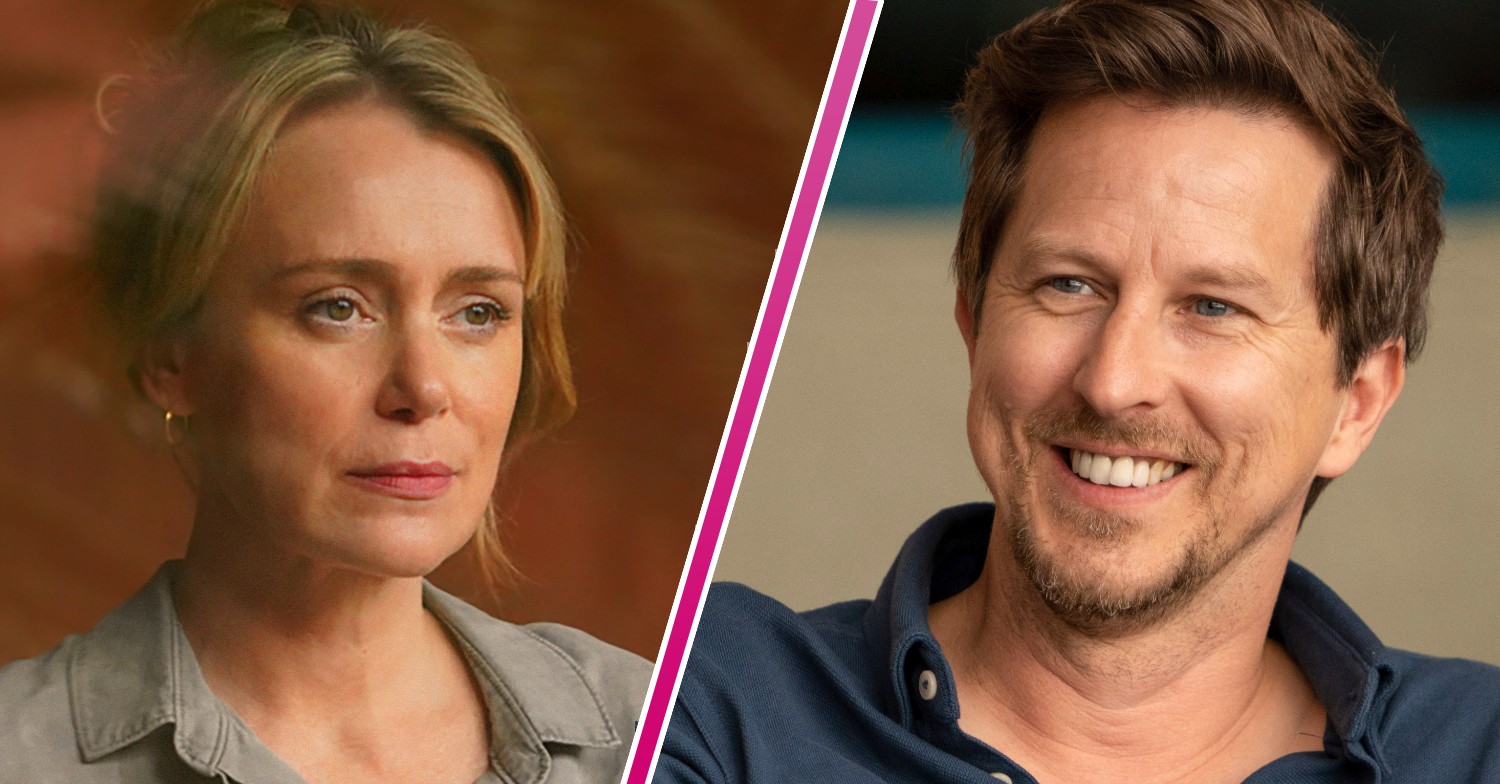KEELEY Hawes and Lee Ingleby in promo shots for Crossfire on BBC One