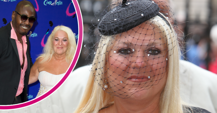 Vanessa Feltz looking sad with partner Ben