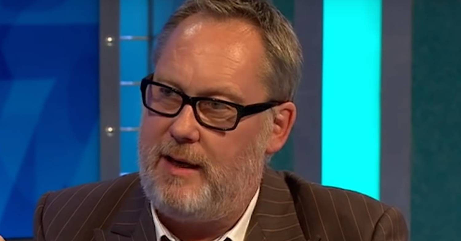 Vic Reeves looks serious
