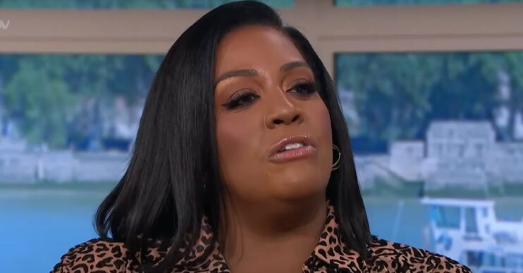 Alison Hammond squinting on This Morning today