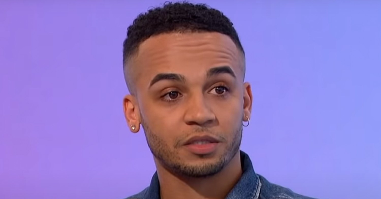 Aston Merrygold looking concerned