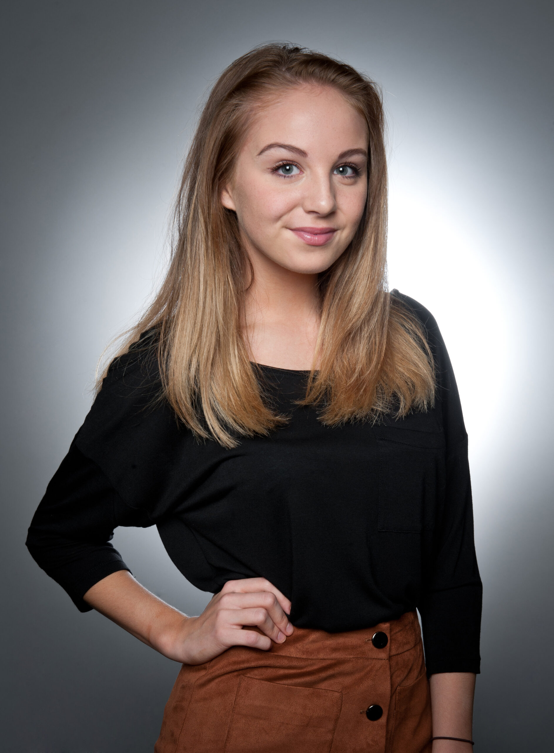 Belle Dingle in Emmerdale promo shot - she is the sister of Cain Dingle