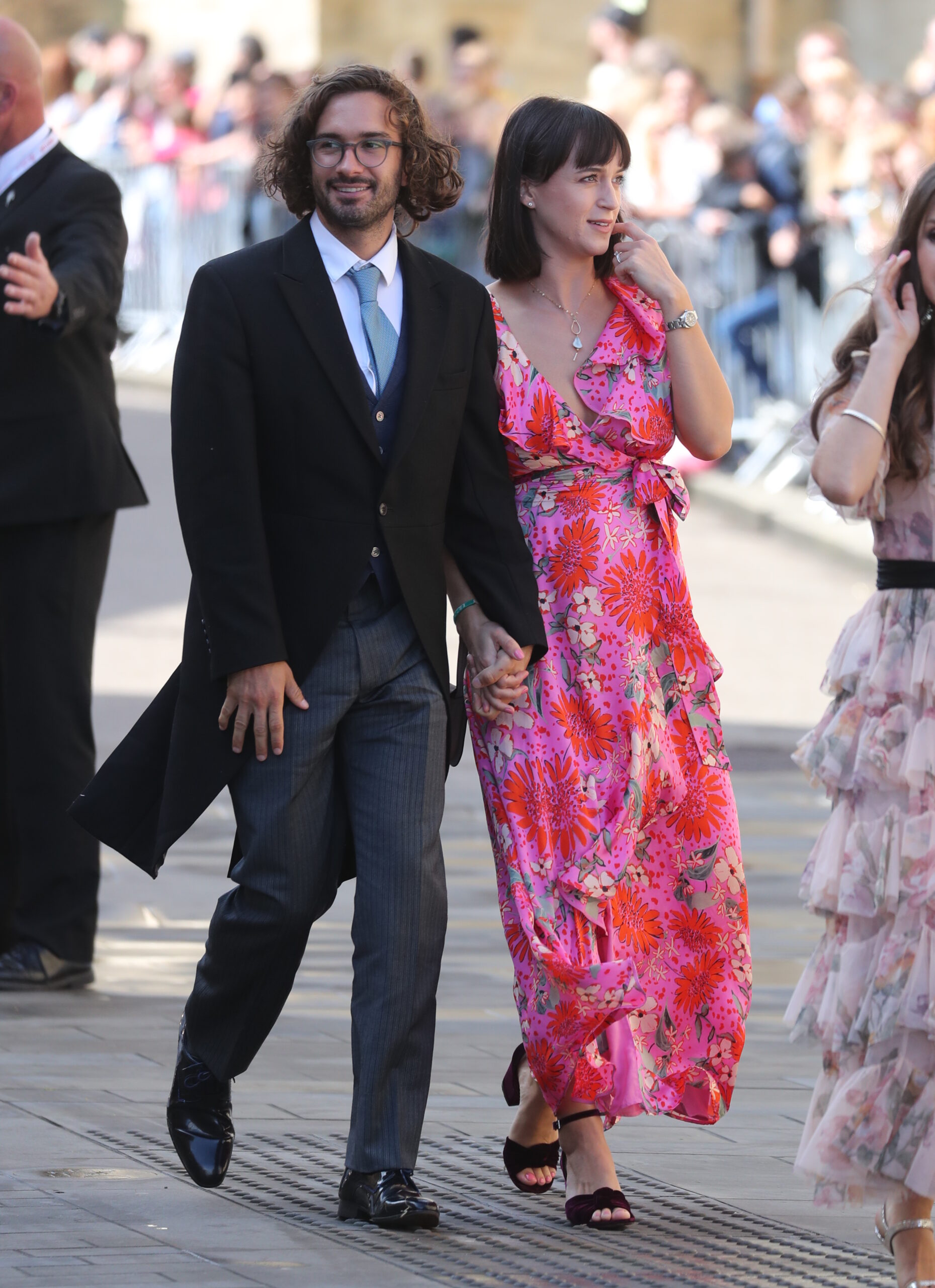 Joe Wicks and his wife Rosie at Ellie Goulding's wedding