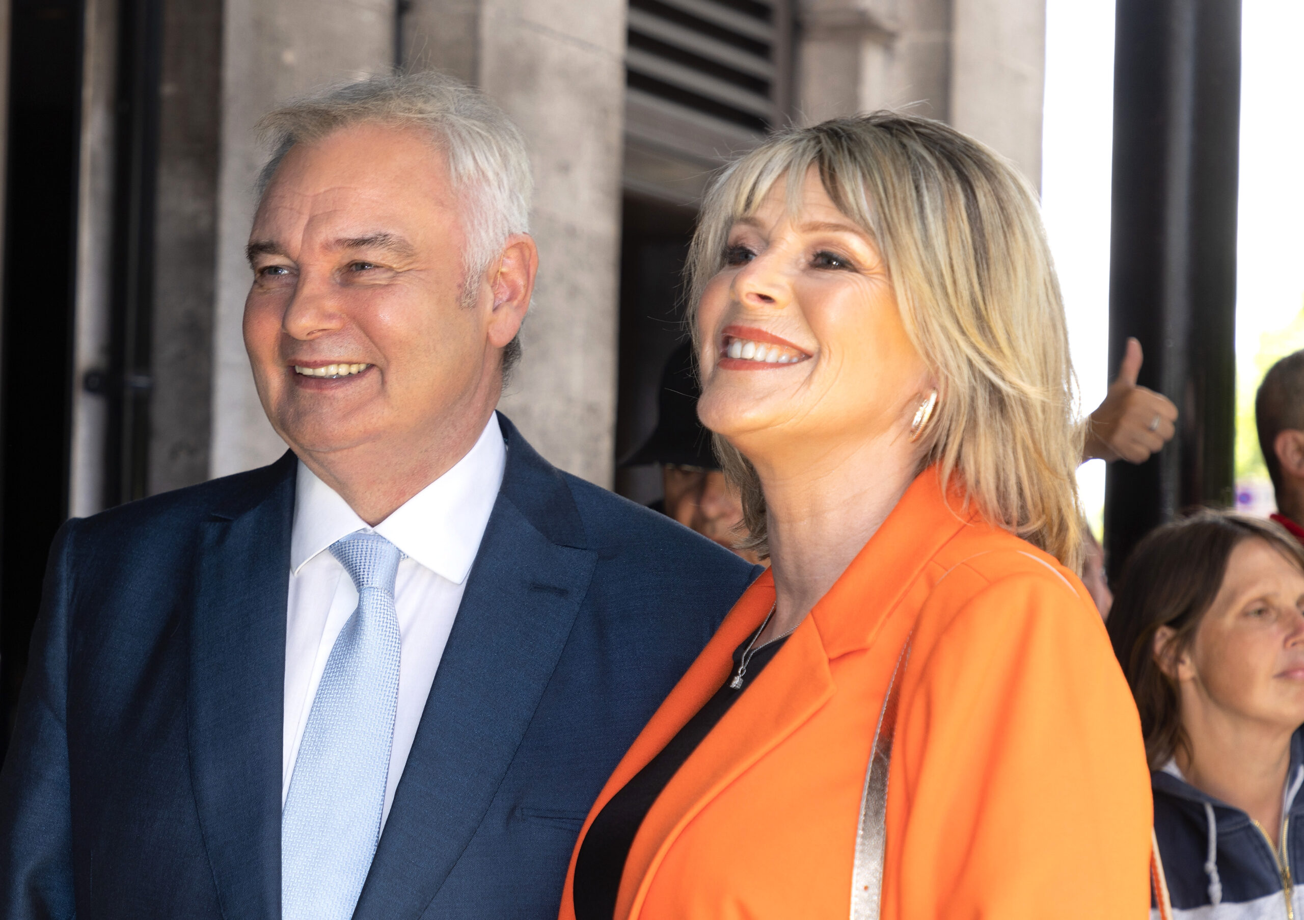 GB News presenter Eamonn Holmes and his wife Ruth smiling