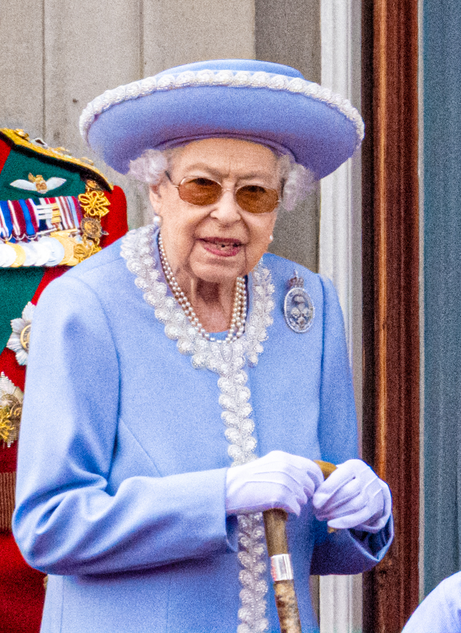 Queen Elizabeth at her Platinum Jubilee in 2022
