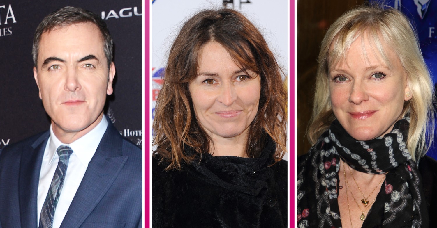 James Nesbitt, Helen Baxendale and Hermione Norris smiling