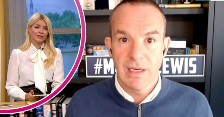 Holly Willoughby on This Morning today, Martin Lewis looking worried